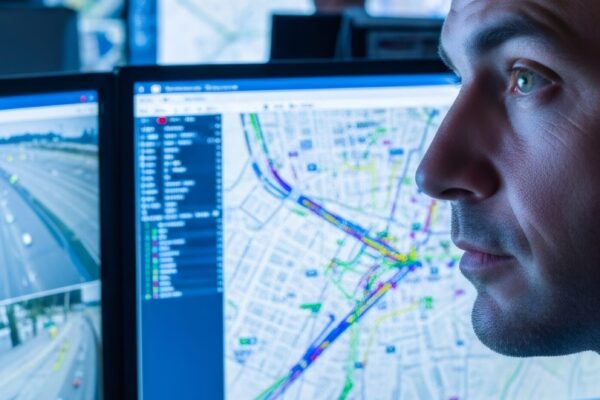 Ingénieur en sécurité vérifiant un dispositif de protection