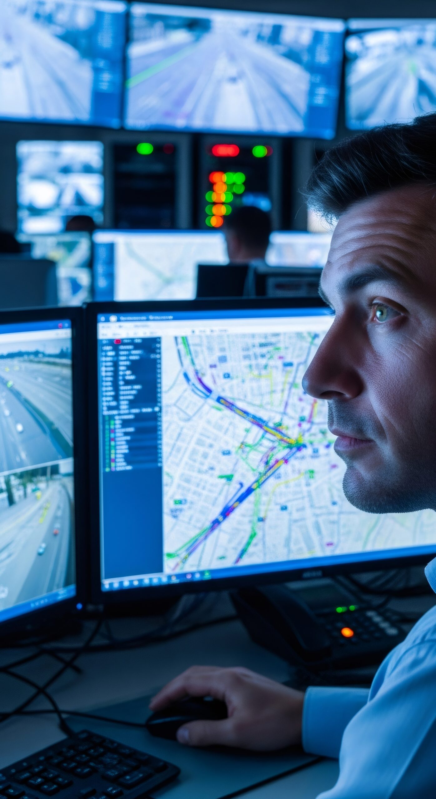 Ingénieur en sécurité vérifiant un dispositif de protection